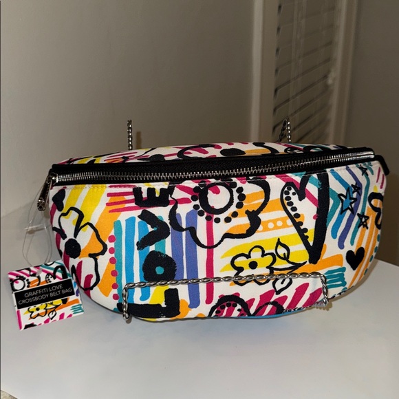 Brighton Handbags - Brighton Graffiti Love Crossbody Belt Bag